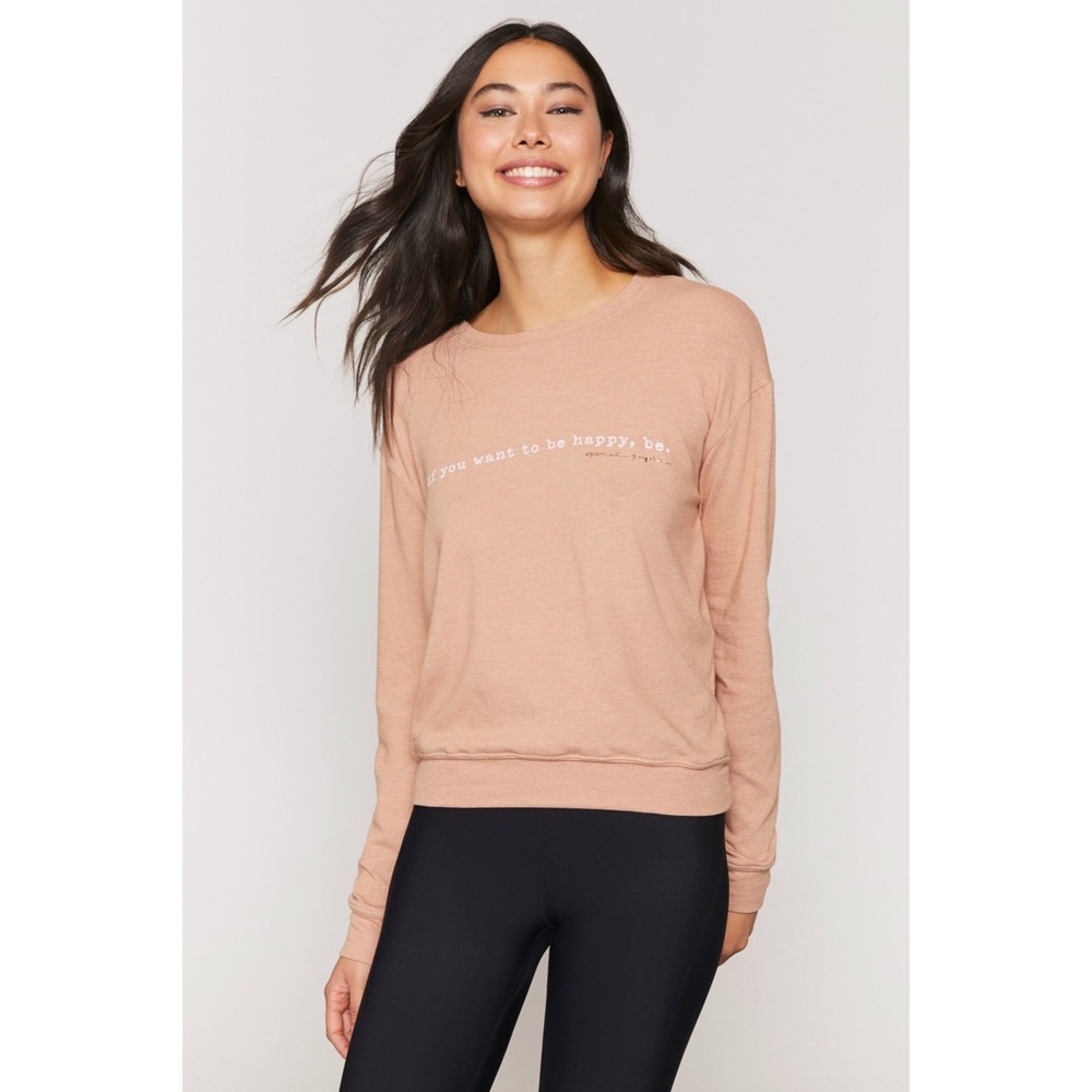 Spiritual Gangster Be Happy Savasana Pullover XS